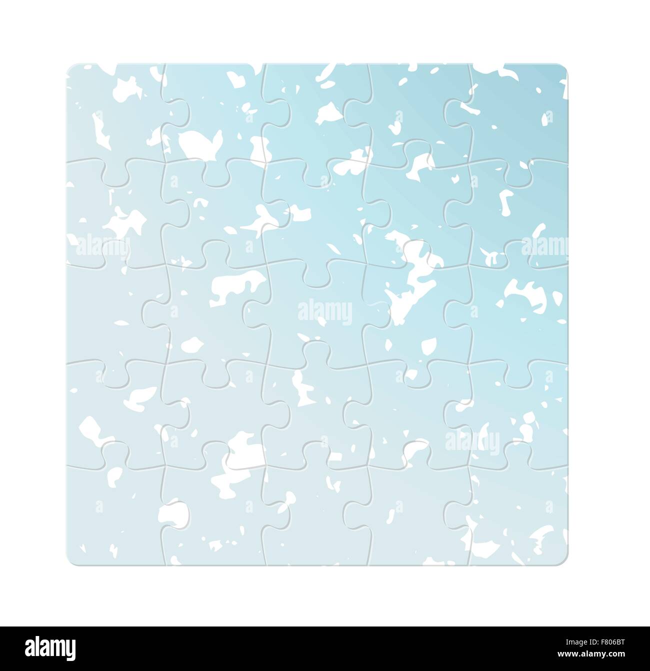 blaue Puzzle Felder Stock Vektor