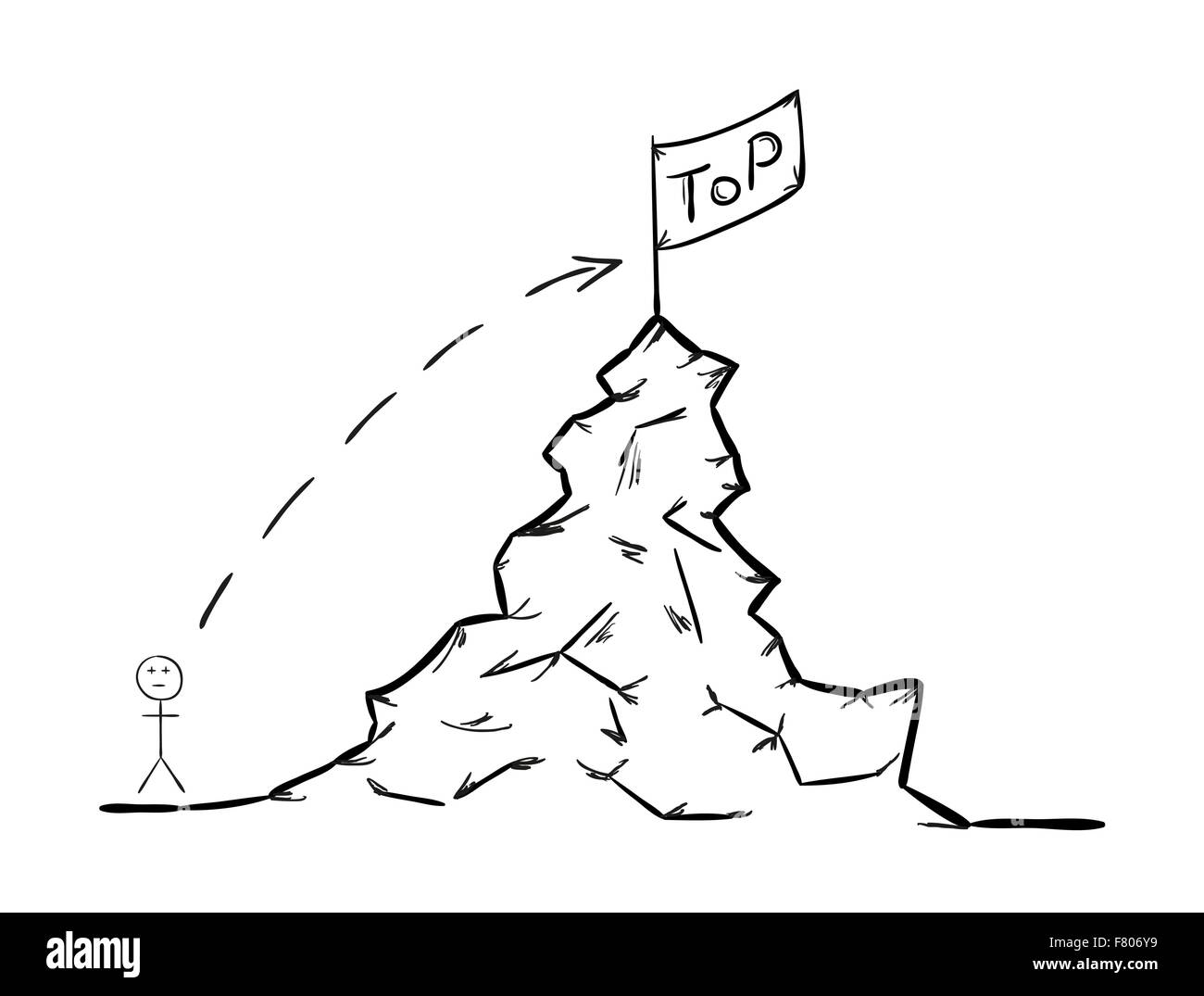 nach oben steigen Stock Vektor