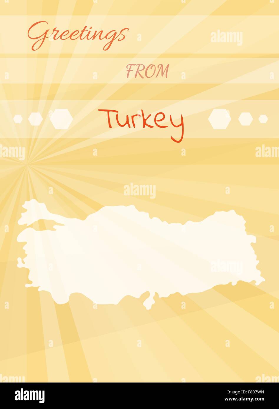 Grüße aus der Türkei Stock Vektor