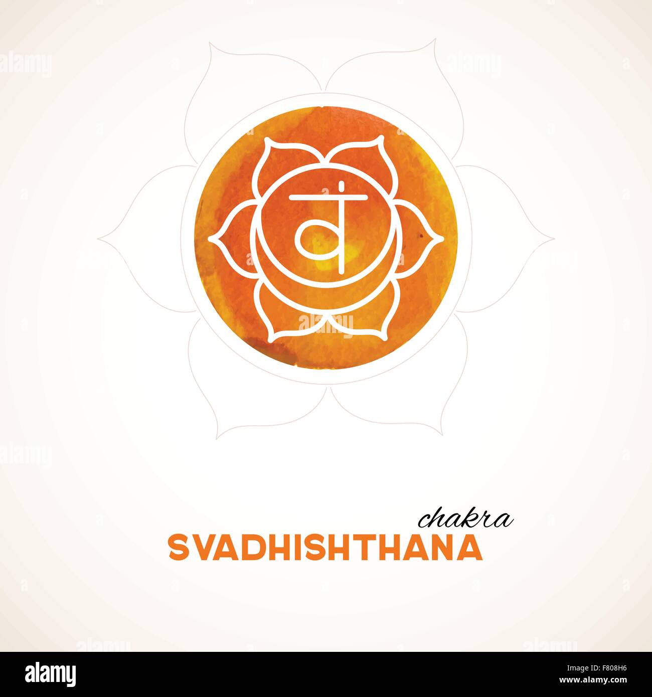 Farbdesign Chakra Aquarell Stock Vektor