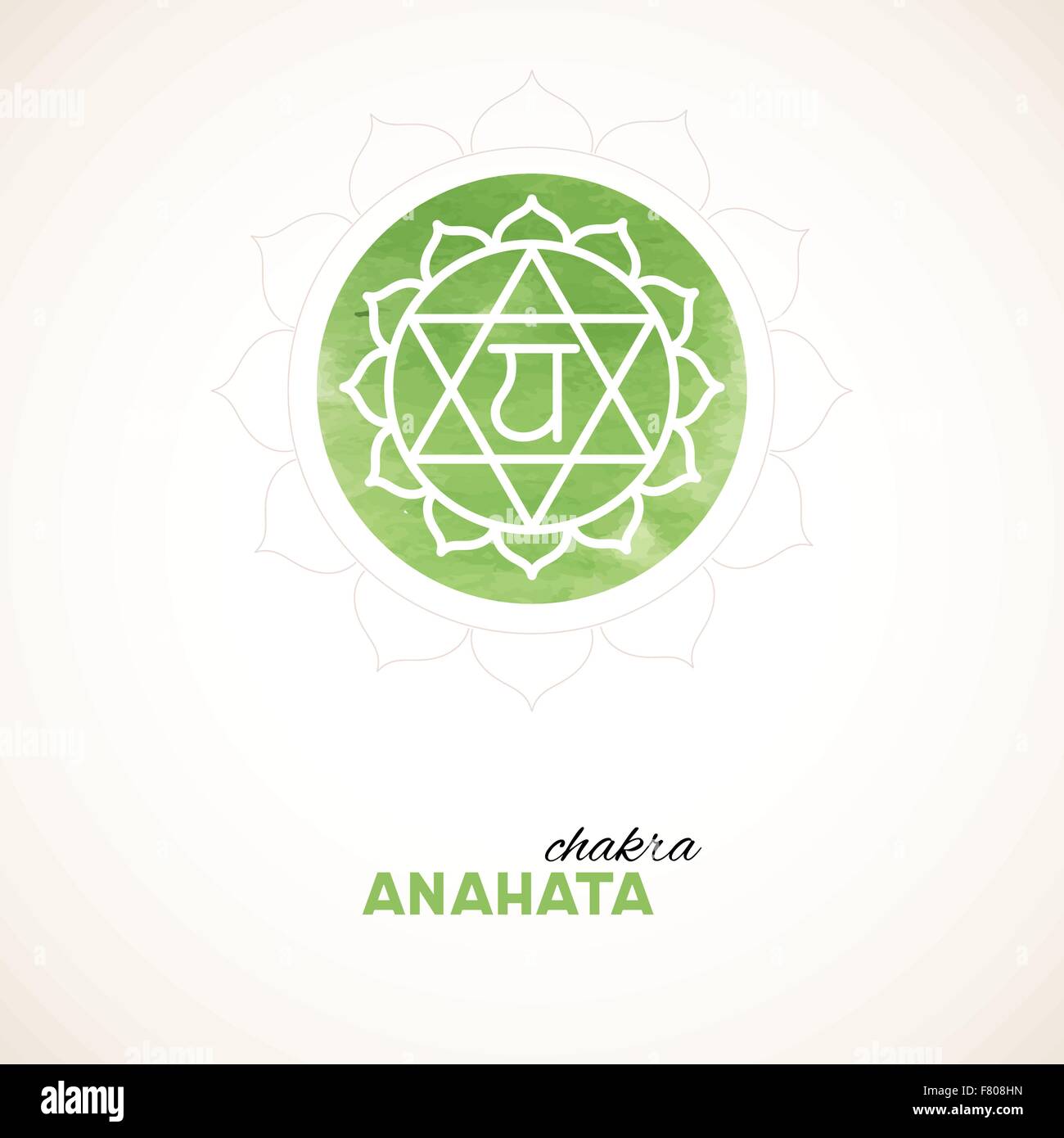 Farbdesign Chakra Aquarell Stock Vektor