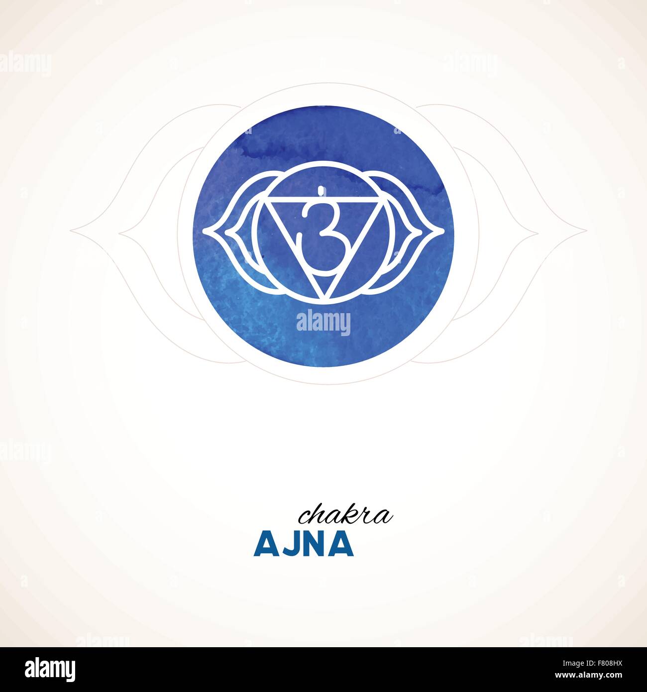 Farbdesign Chakra Aquarell Stock Vektor