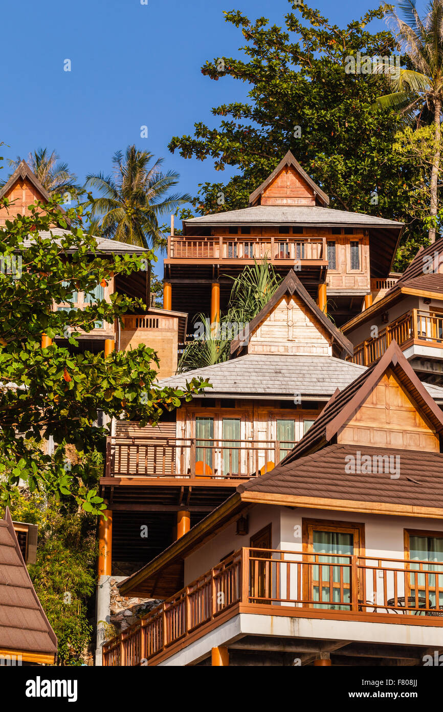 ein luxuriöses Resort in Phi Phi Island, eine tropische Insel Thailands Stockfoto