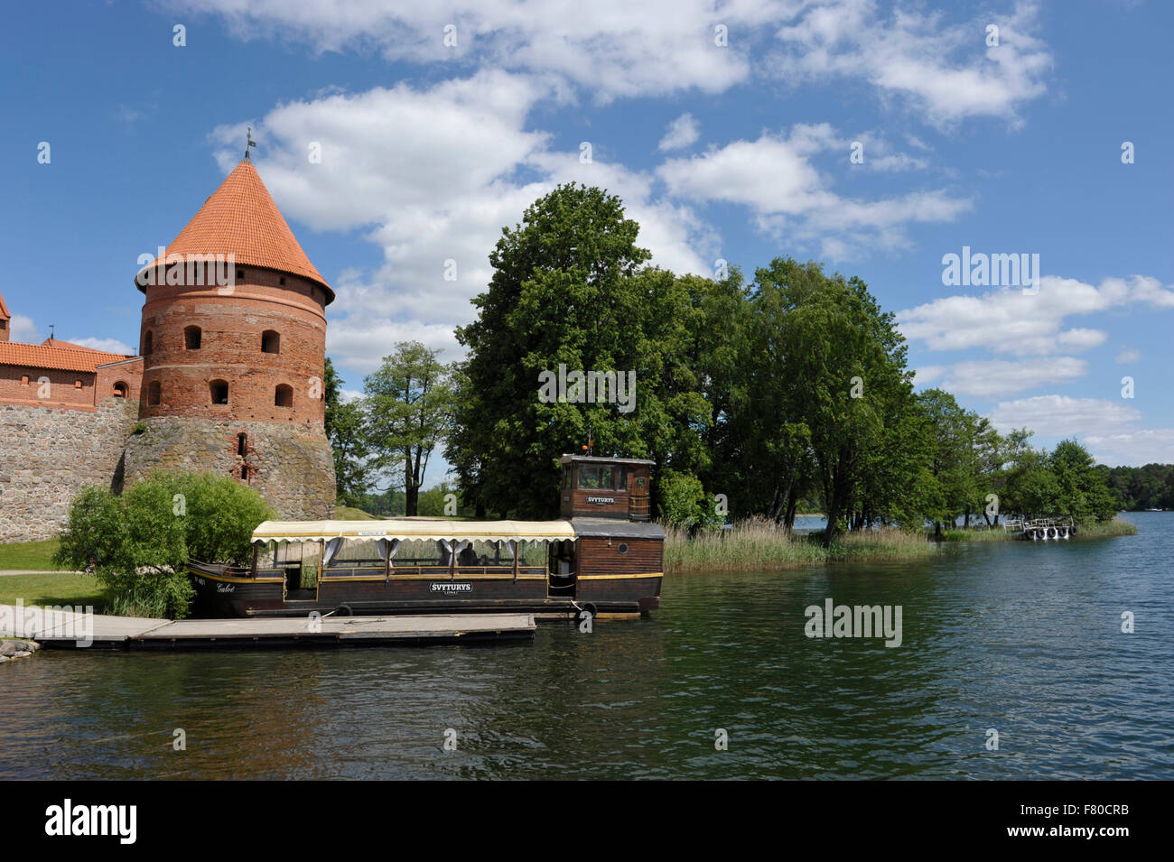 Trakai Insel Burg Trakai, Litauen Stockfoto
