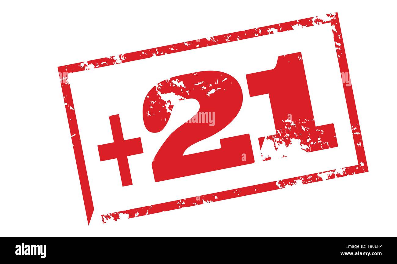 Plus 21 Stock Vektor