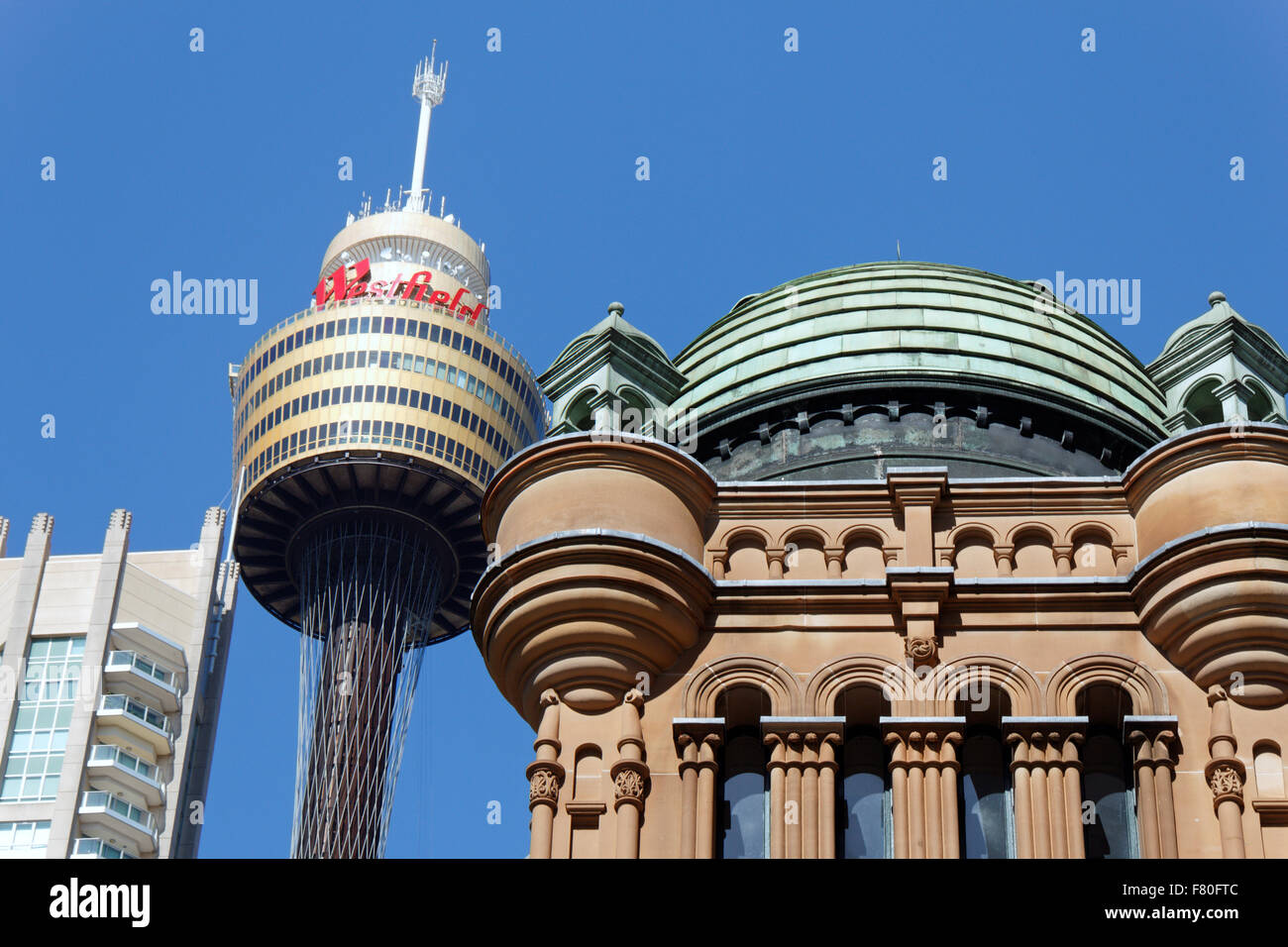 Sydney Tower und Queen Victoria Building ich Sydney ich Australien Stockfoto