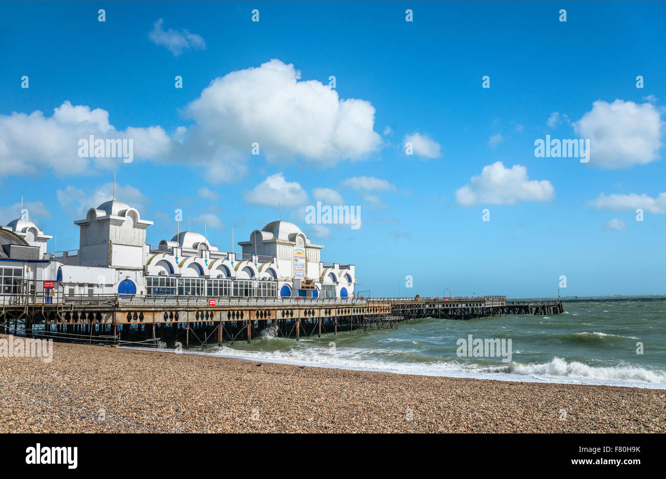 Historischen South Parade Pier, Portsmouth, Hampshire, England, Vereinigtes Königreich Stockfoto