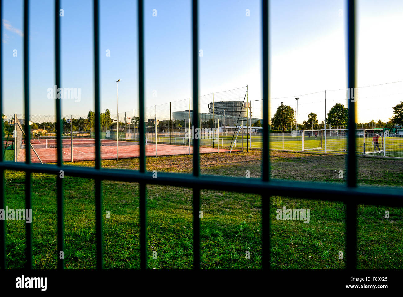 EU-Parlament, Straßburg, Elsass, Frankreich Stockfoto