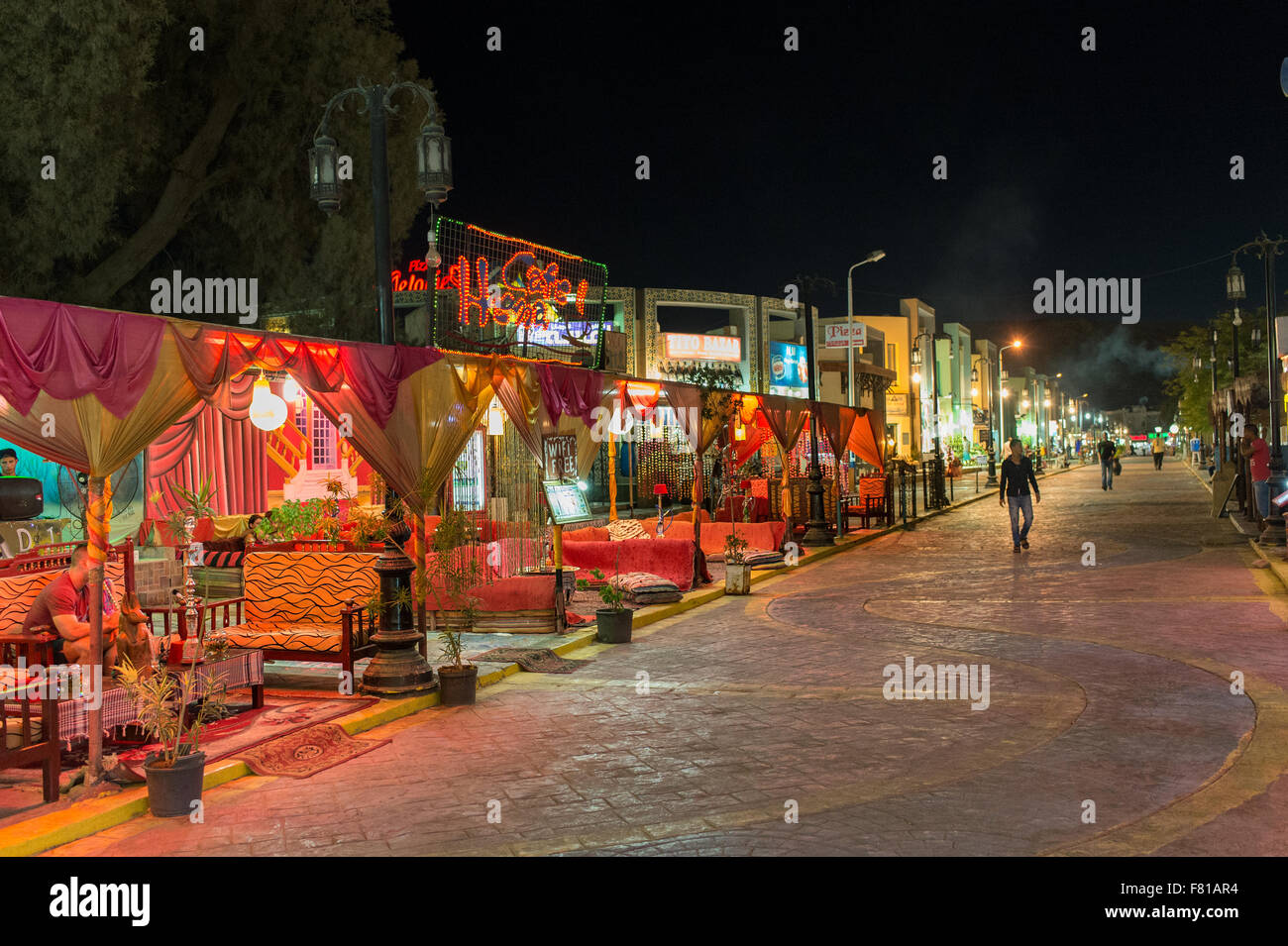 Alten Sharm Geschäften und Cafés, Sharm El-Sheikh, Ägypten Stockfoto