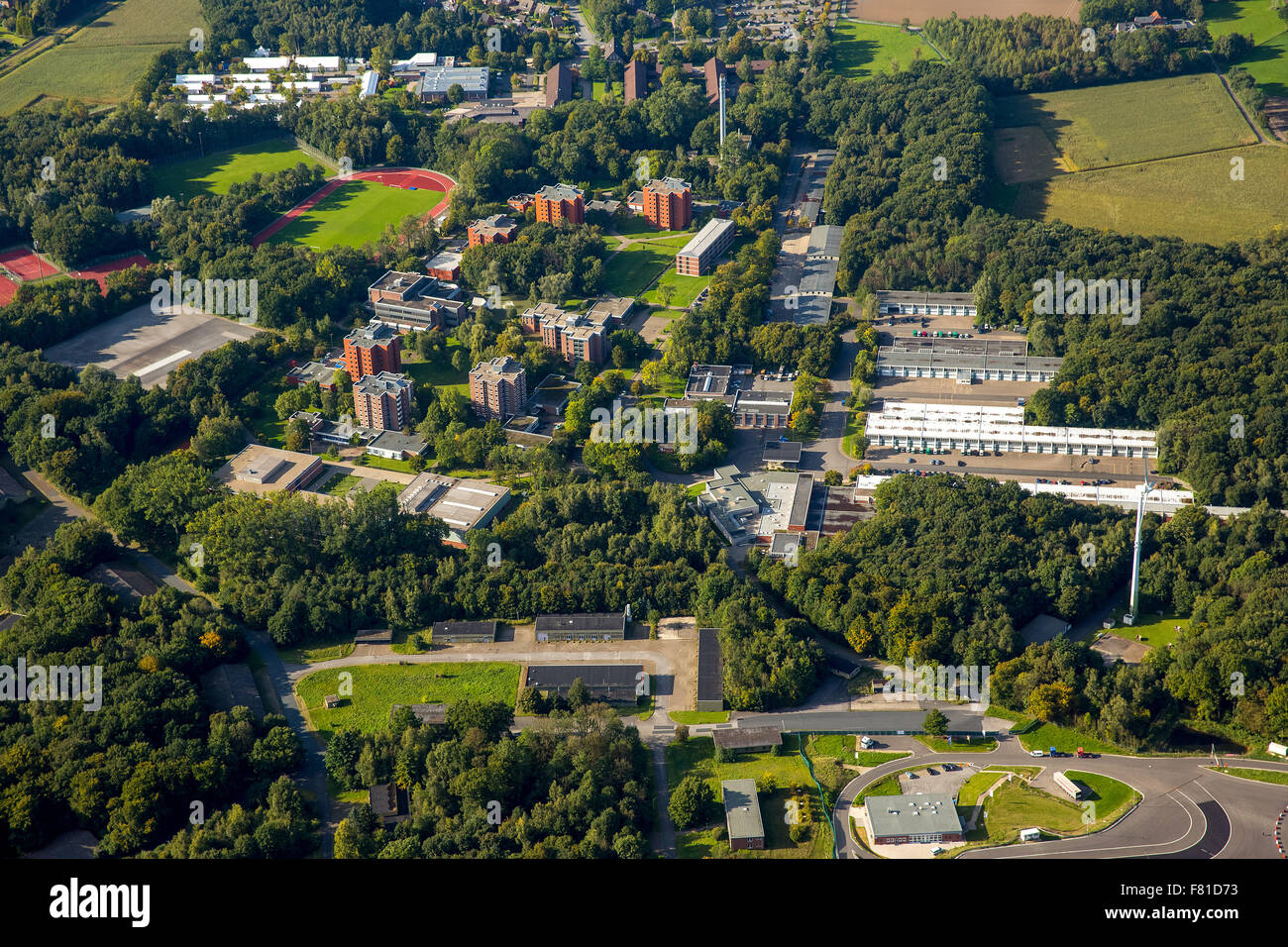 Police Academy Bork, Selm-Bork, Münsterland, Nordrhein-Westfalen, Deutschland Stockfoto