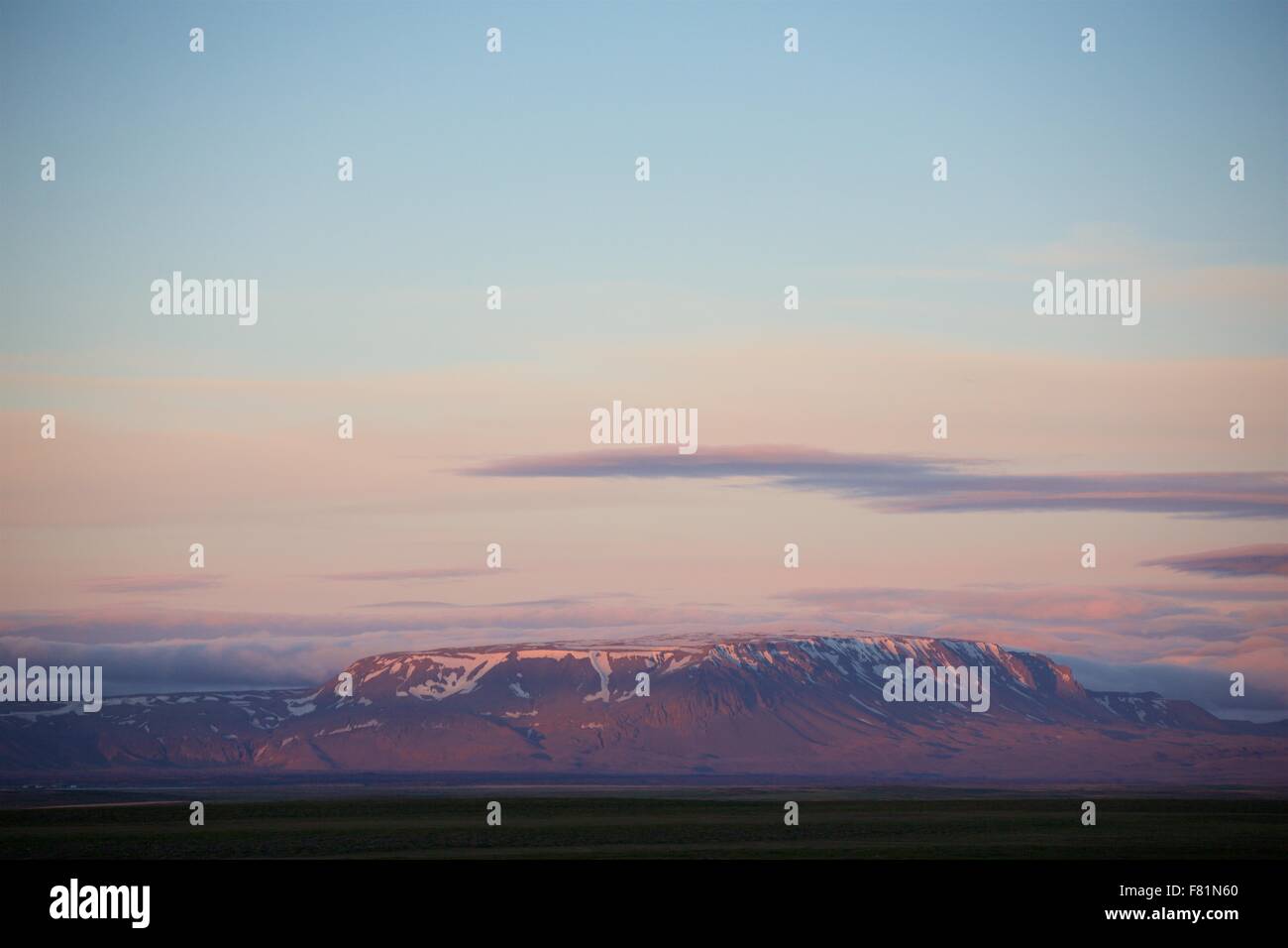 Ansichten in der Nähe von See Mývatn ist ein geothermisch aktiven Gebiet im Norden von Island. Stockfoto