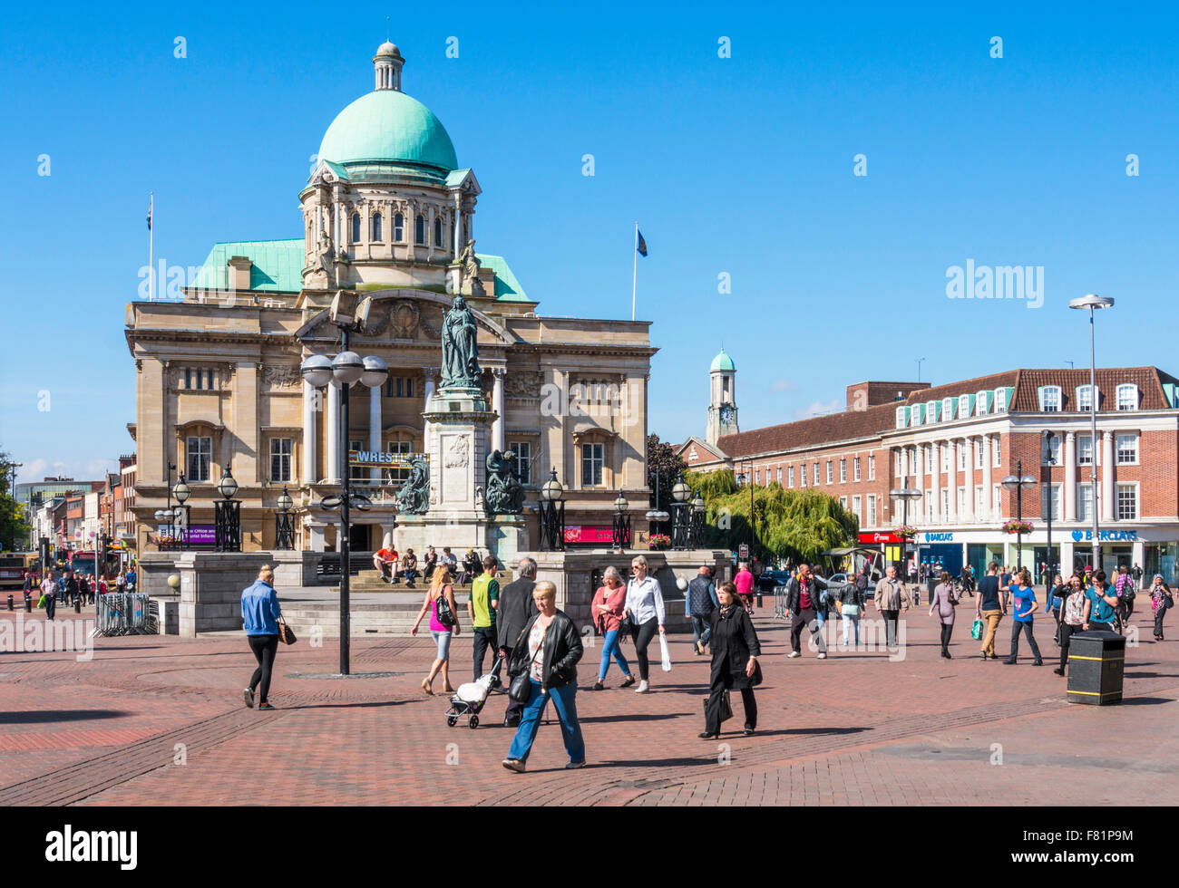 Hull City Hall am Queen Victoria Square Kingston upon Hull Yorkshire England Großbritannien GB Europa Stockfoto
