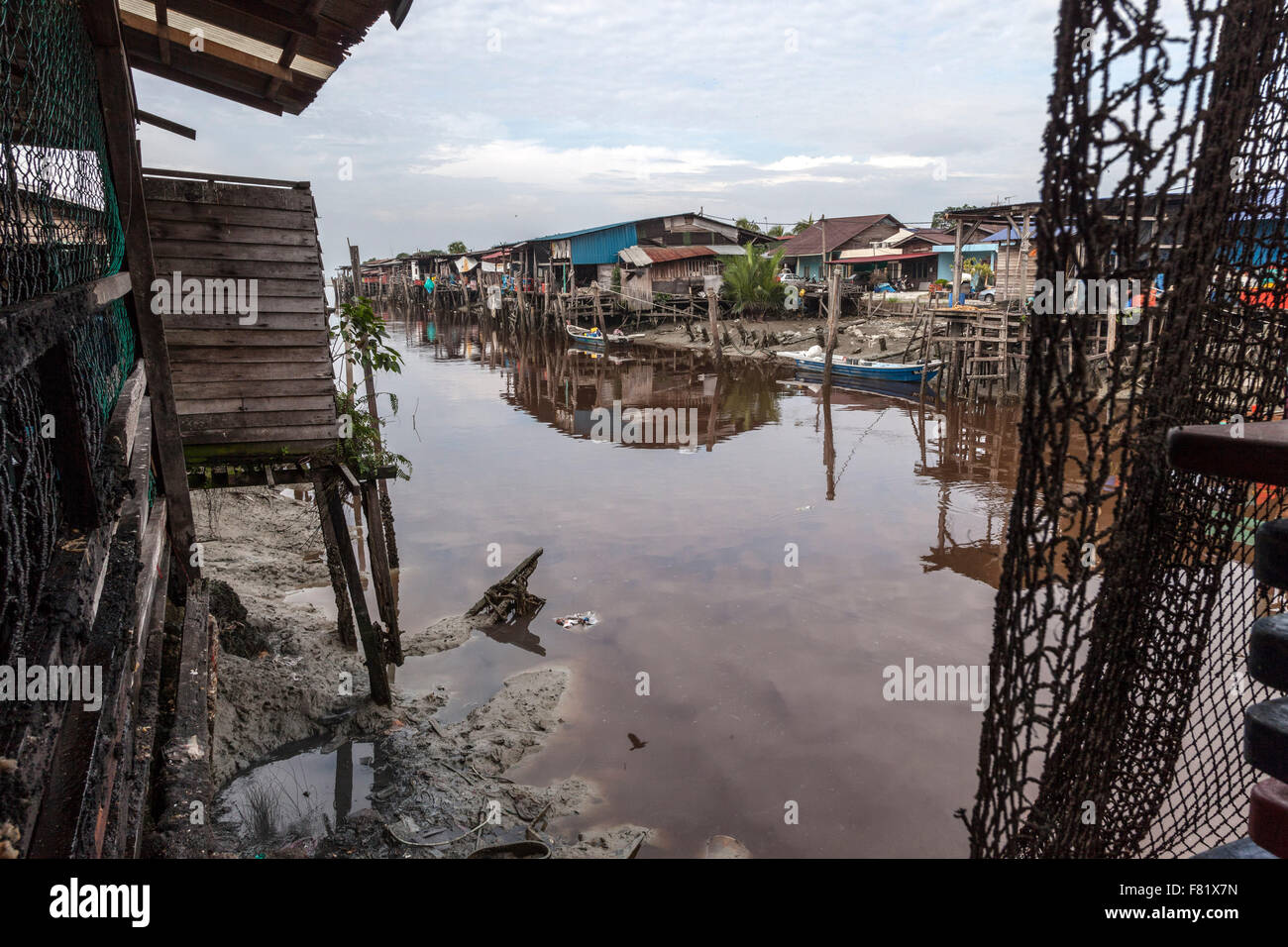 Sekinchan Fischerdorf, Halbinsel Malaysia. Stockfoto