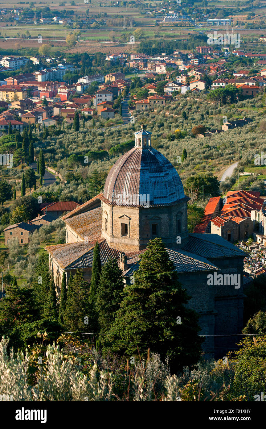 Kirche Santa Maria Delle Grazie al Calcinaio, Cortona, Toskana, Italien Stockfoto