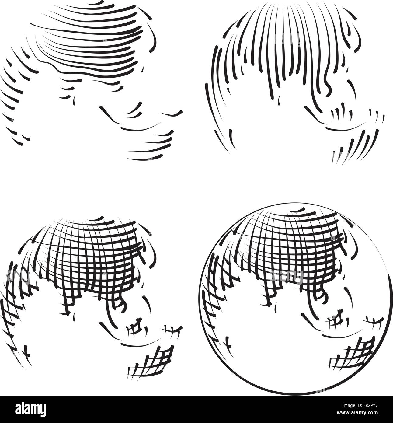 Bild von aetzen einer skizze