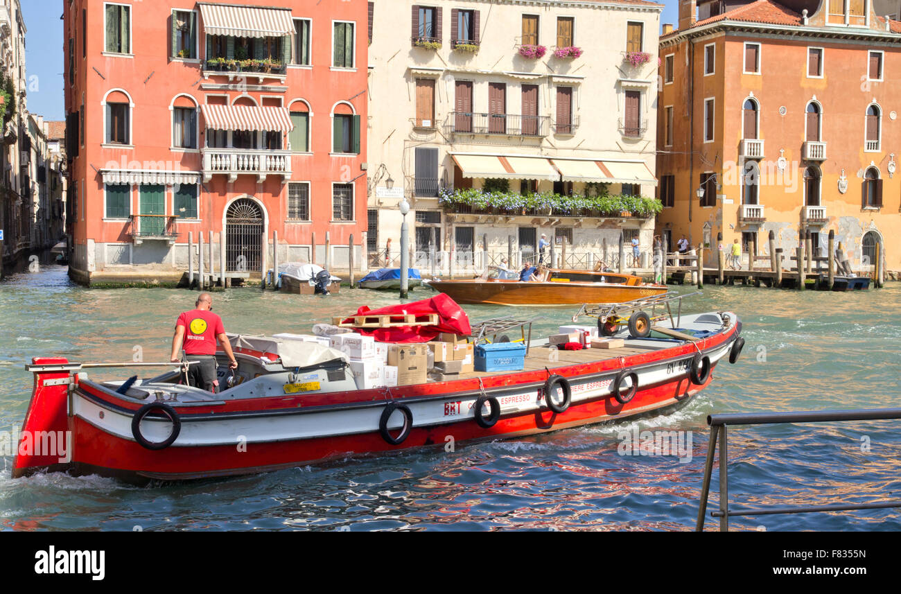 Express Paketversand Venedig Stockfoto