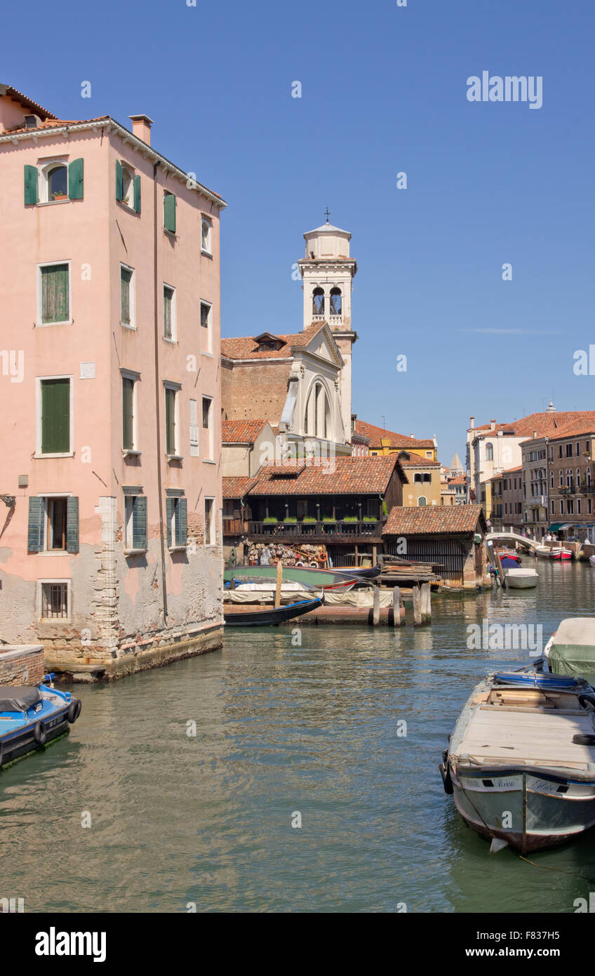 Venedig-Rio di San Trovaso Stockfoto