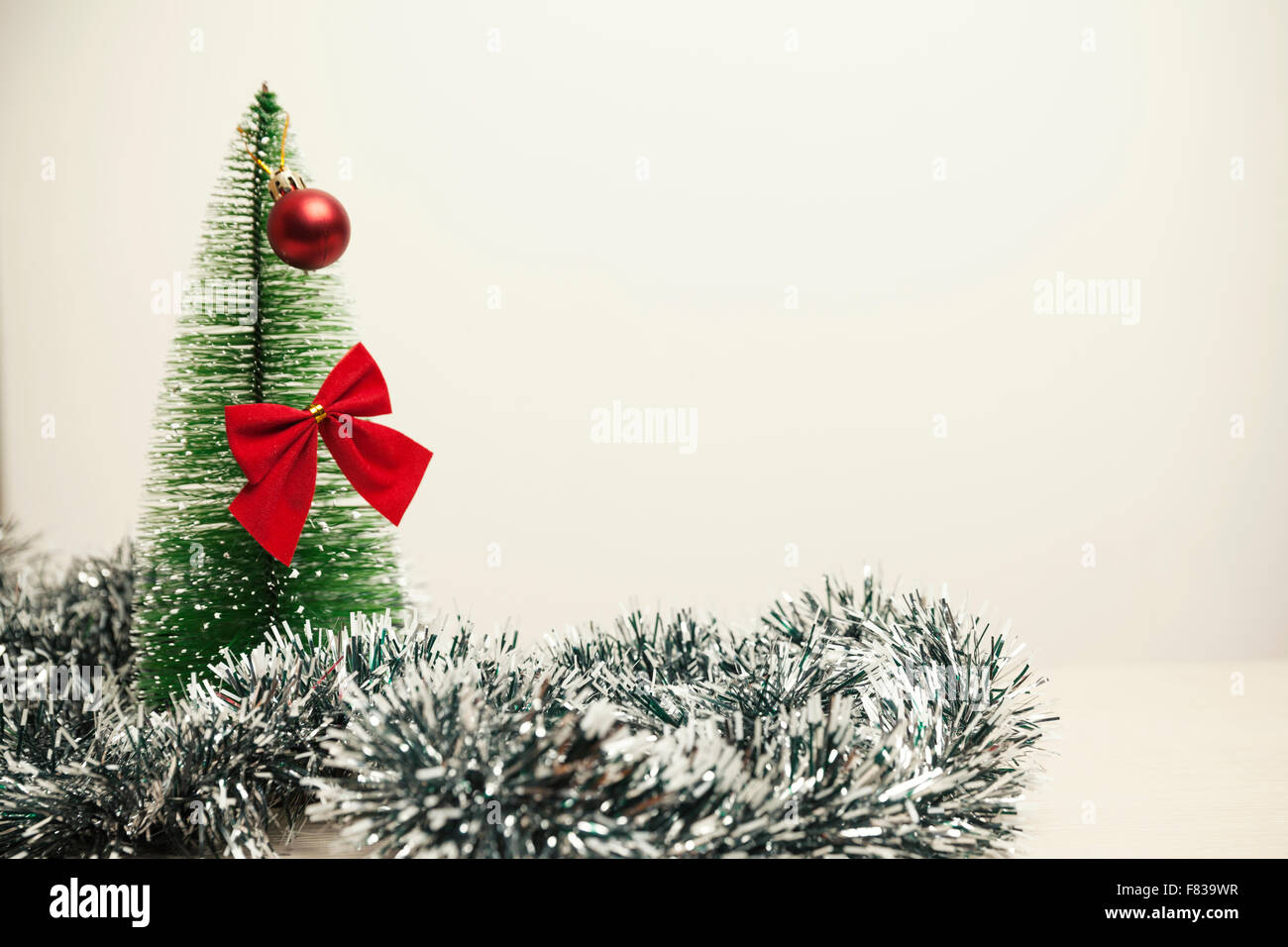 Weihnachtsdekoration, Christmas Ball Hintergrund Stockfoto