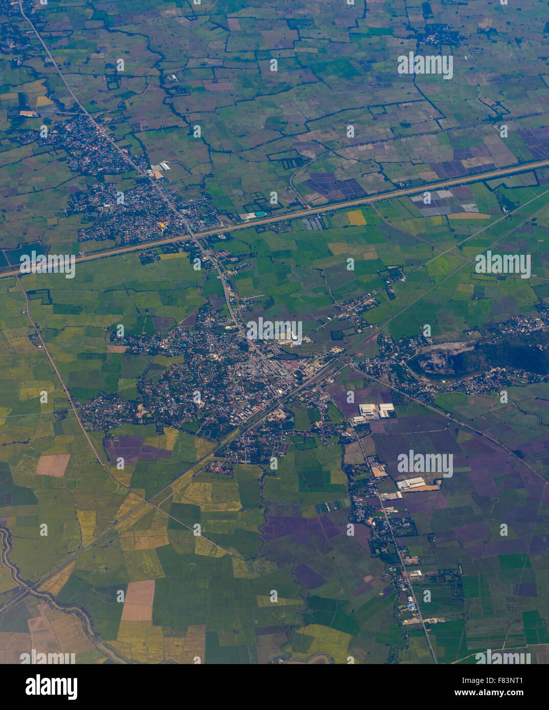 Luftaufnahme der Stadt Stockfoto