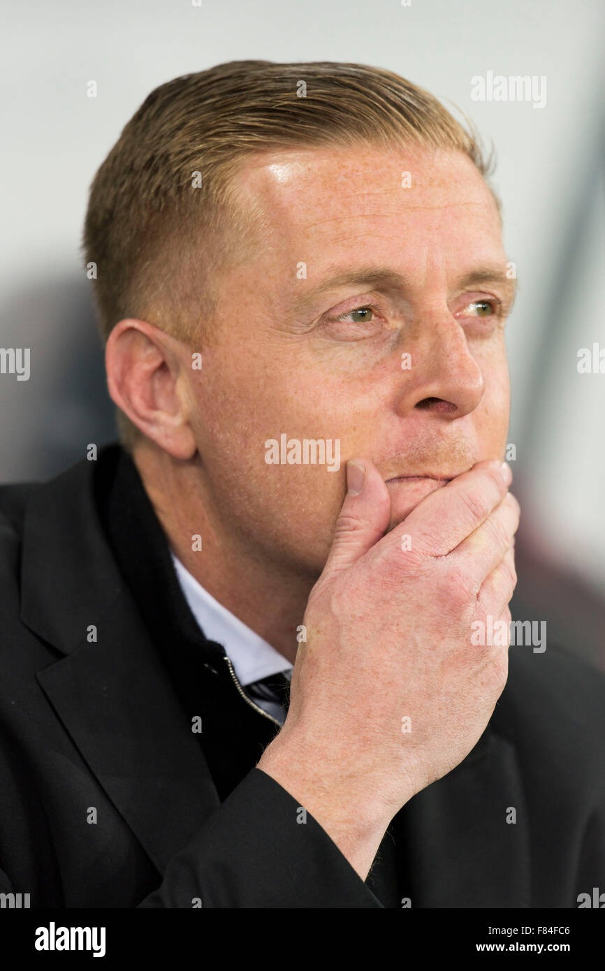 Swansea City Football Clubmanager Gary Mönch. Stockfoto