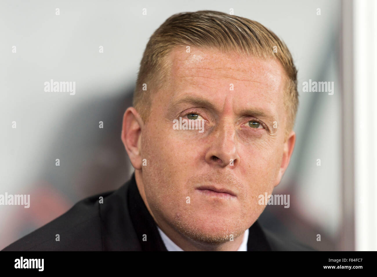 Swansea City Football Clubmanager Gary Mönch. Stockfoto