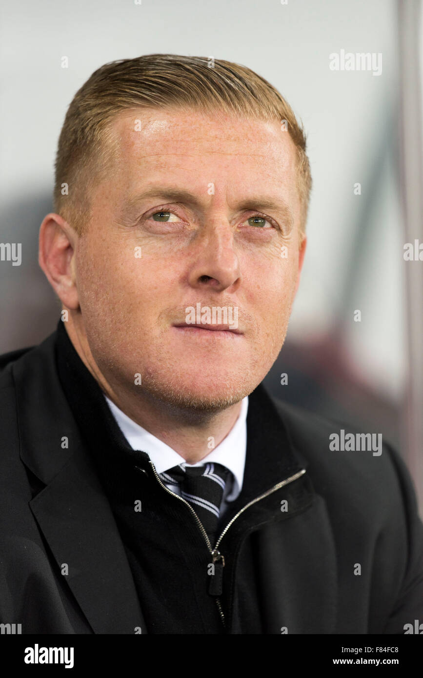Swansea City Football Clubmanager Gary Mönch. Stockfoto