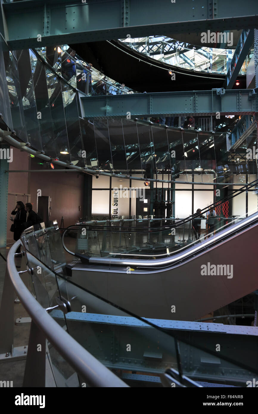 Innenansicht des Guinness Storehouse, das Museum of Guinness Bier in Dublin Irland Stockfoto