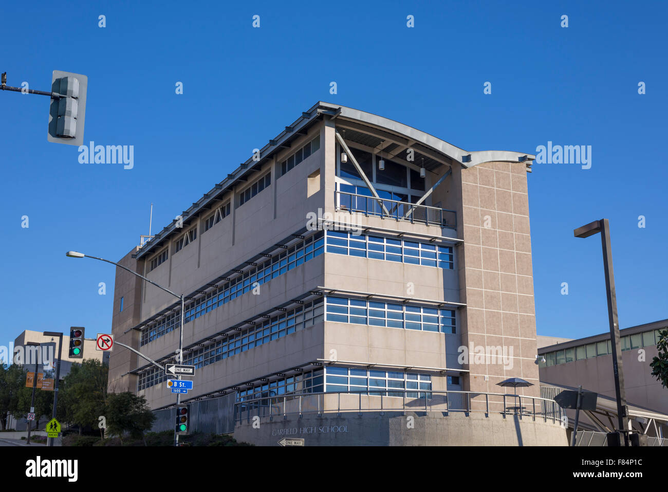 Garfield High School Gebäude. San Diego, Kalifornien, USA. Stockfoto