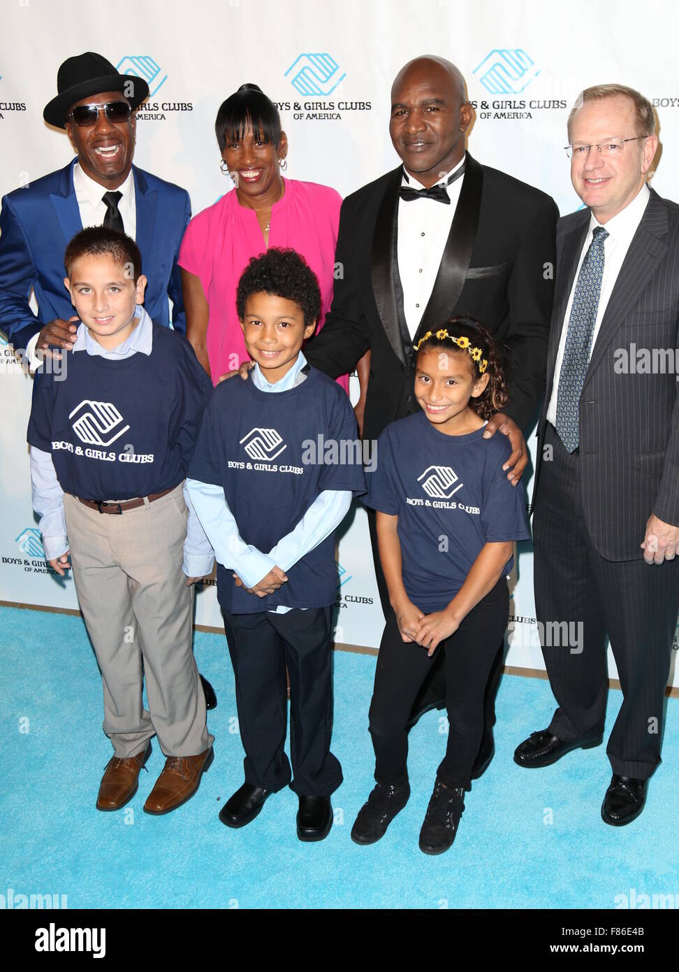 Jungen & Girls Clubs of America zu Ehren Boxen Weltmeister Evander Holyfield am jährlichen großen Futures-Gala im Beverly Hilton Hotel Featuring: Evander Holyfield wo: Los Angeles, California, Vereinigte Staaten von Amerika bei: 4. November 2015 Stockfoto