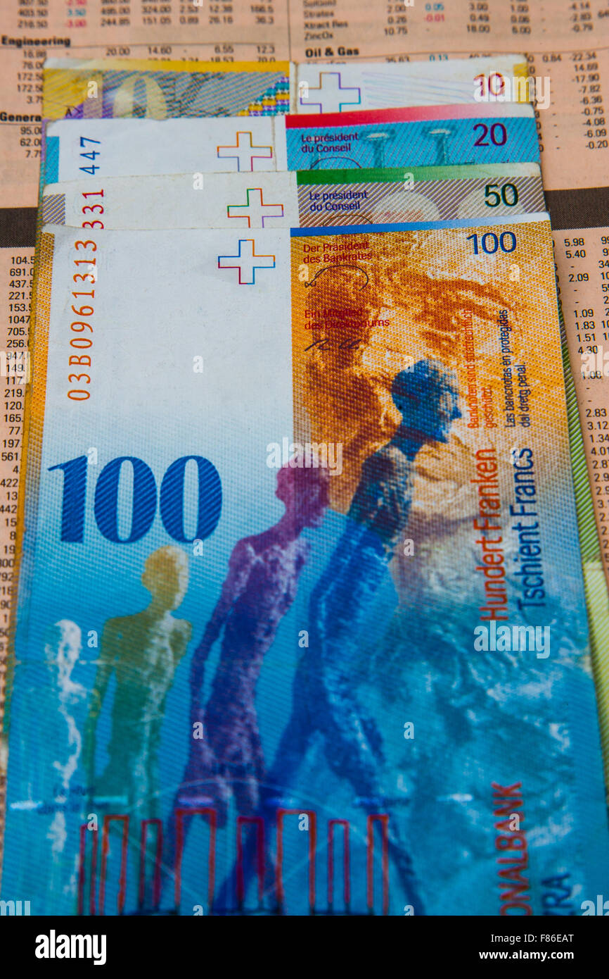 Geld Der Schweiz Stockfotos und -bilder Kaufen - Alamy