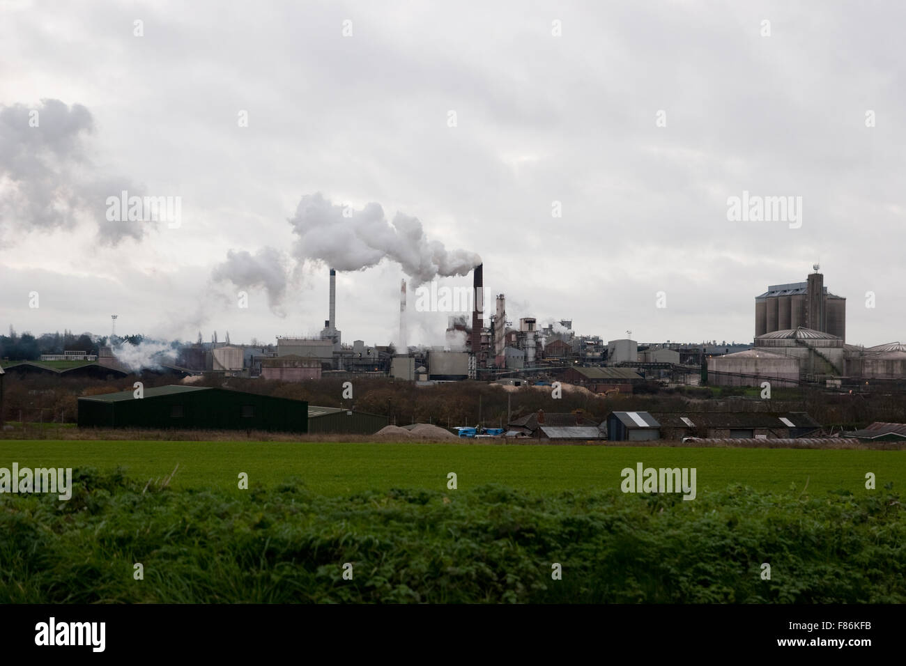 Die britische Zuckerfabrik in Bury St Edmunds, Suffolk, UK Stockfoto