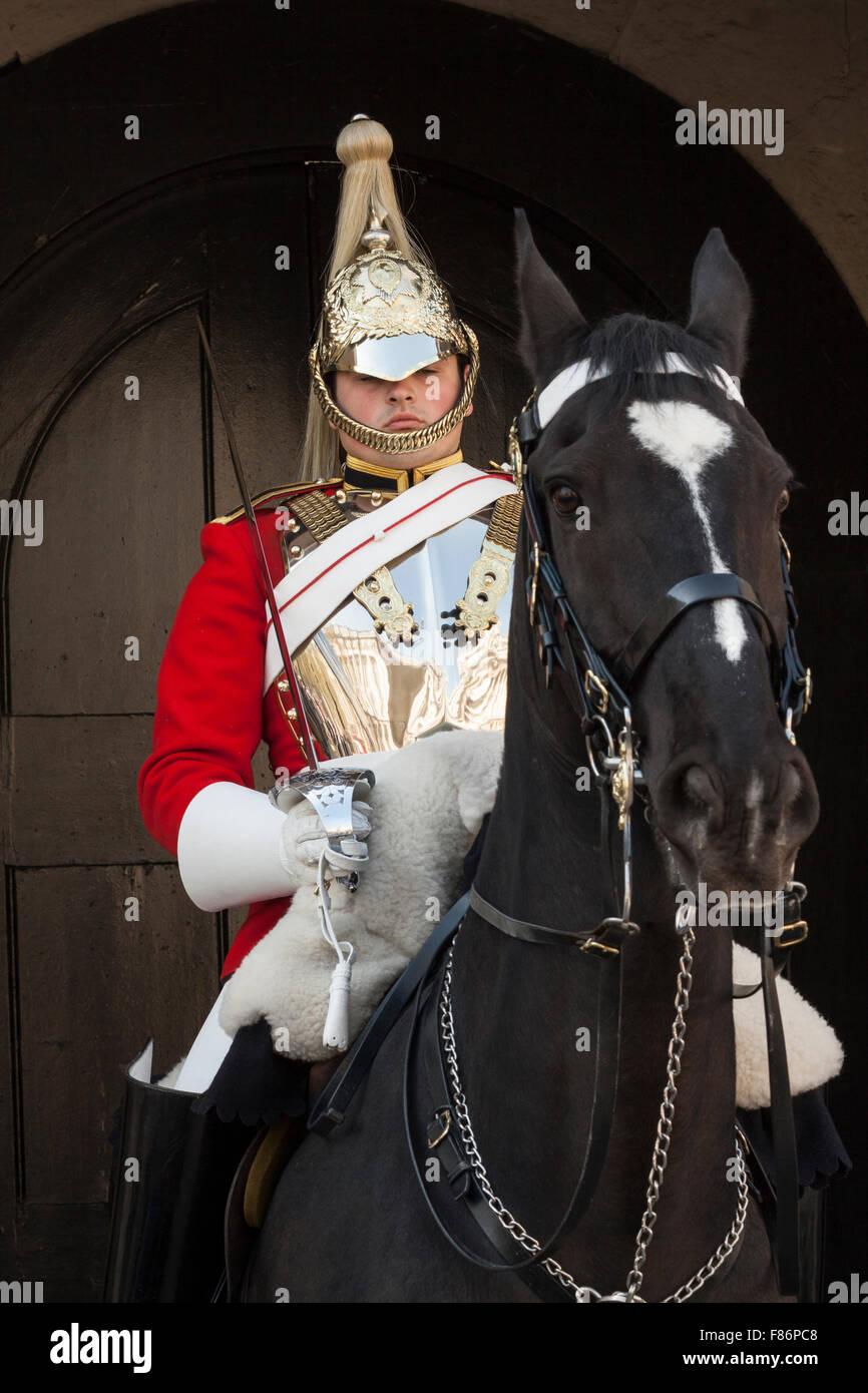 Bademeister der Household Cavalry - London, UK Stockfoto