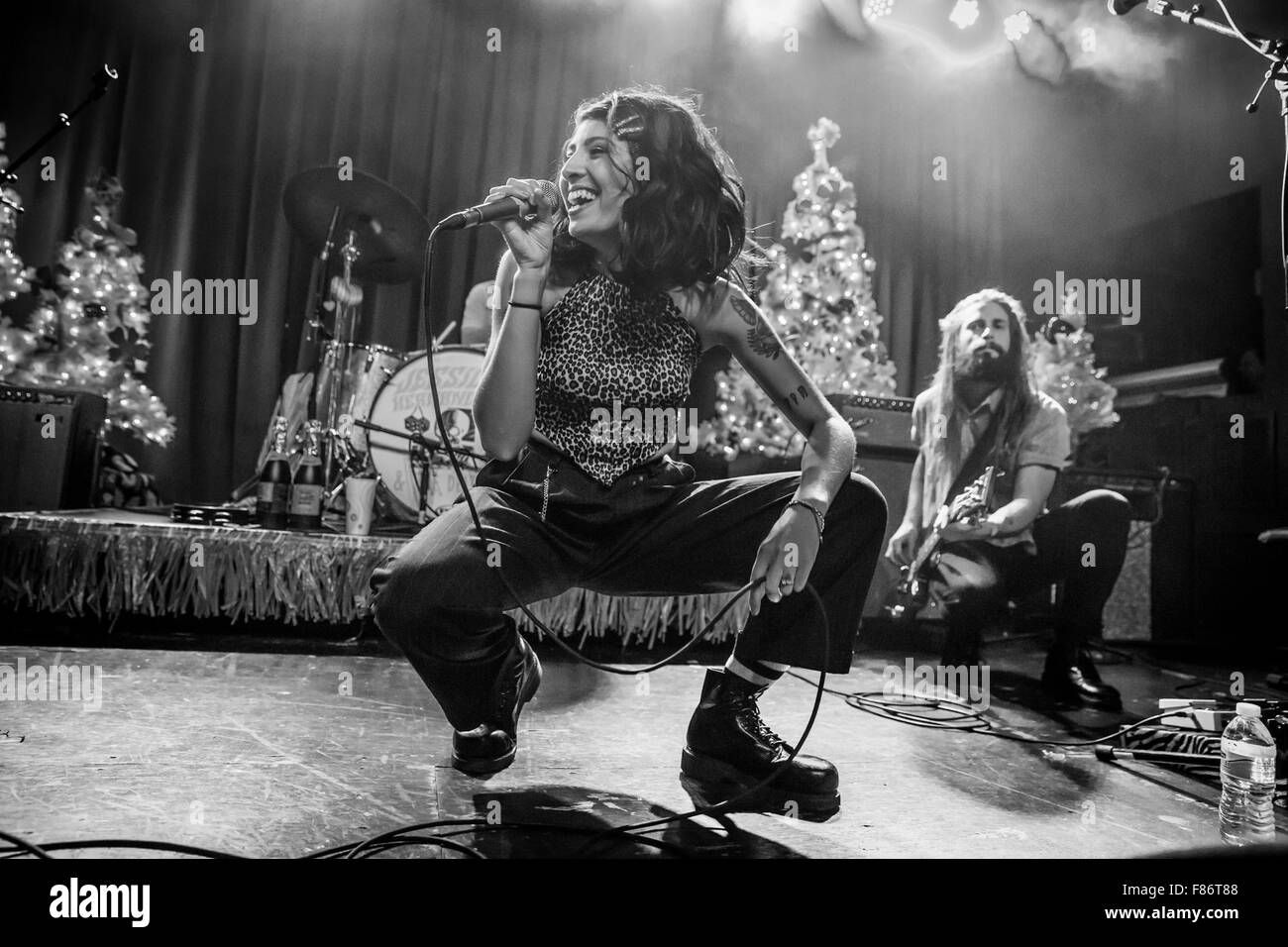 Detroit, Michigan, USA. 5. Dezember 2015. JESSICA HERNANDEZ & den DELTAS Homecoming Sonderschau in Saint Andrews Hall in Detroit, MI am 5. Dezember 2015 © Marc Nader/ZUMA Draht/Alamy Live News Stockfoto