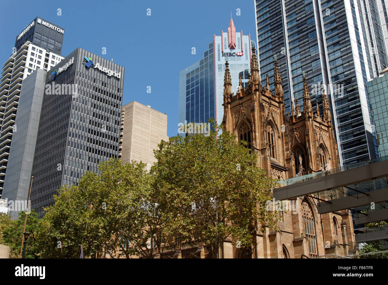St. Andrews Cathedral ich Sydney ich Australien Stockfoto