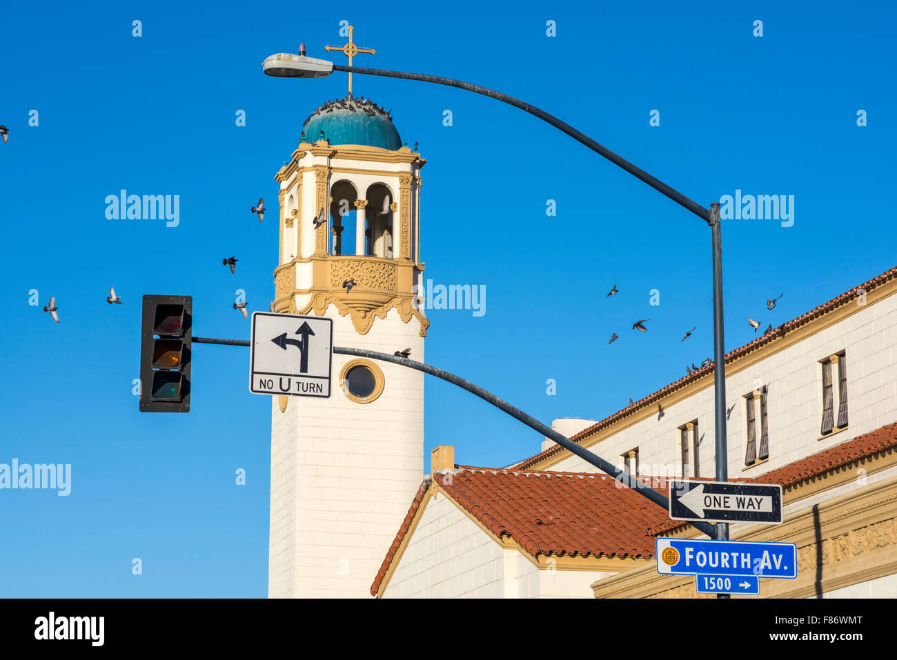 St. Joseph Cathedral, Gebäude. San Diego, Kalifornien, USA. Stockfoto