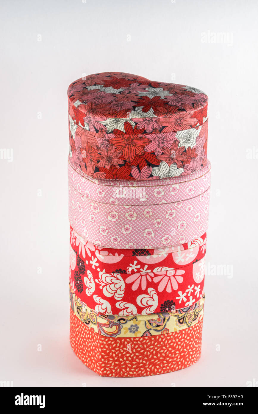 dekorative Schatullen mit floralen ornament Stockfoto