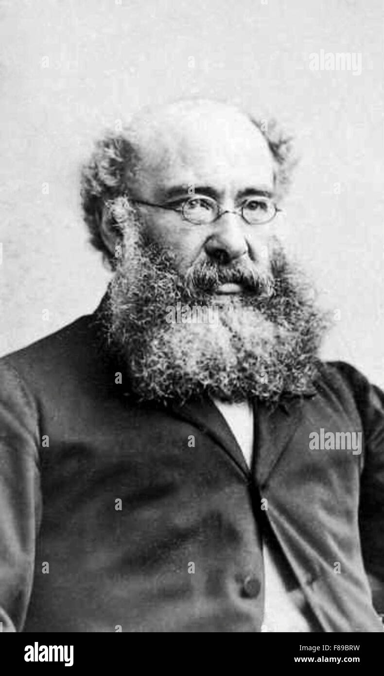 Anthony Trollope, britischer Schriftsteller des viktorianischen Zeitalters. Stockfoto