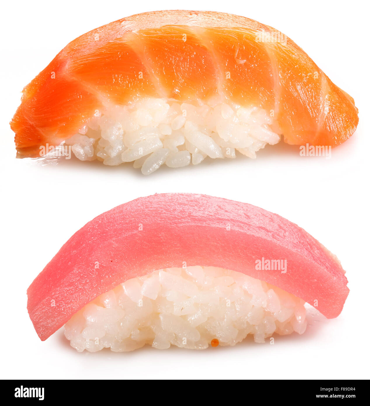 Sushi - traditionelles japanisches Essen.  Datei enthält Beschneidungspfade. Stockfoto