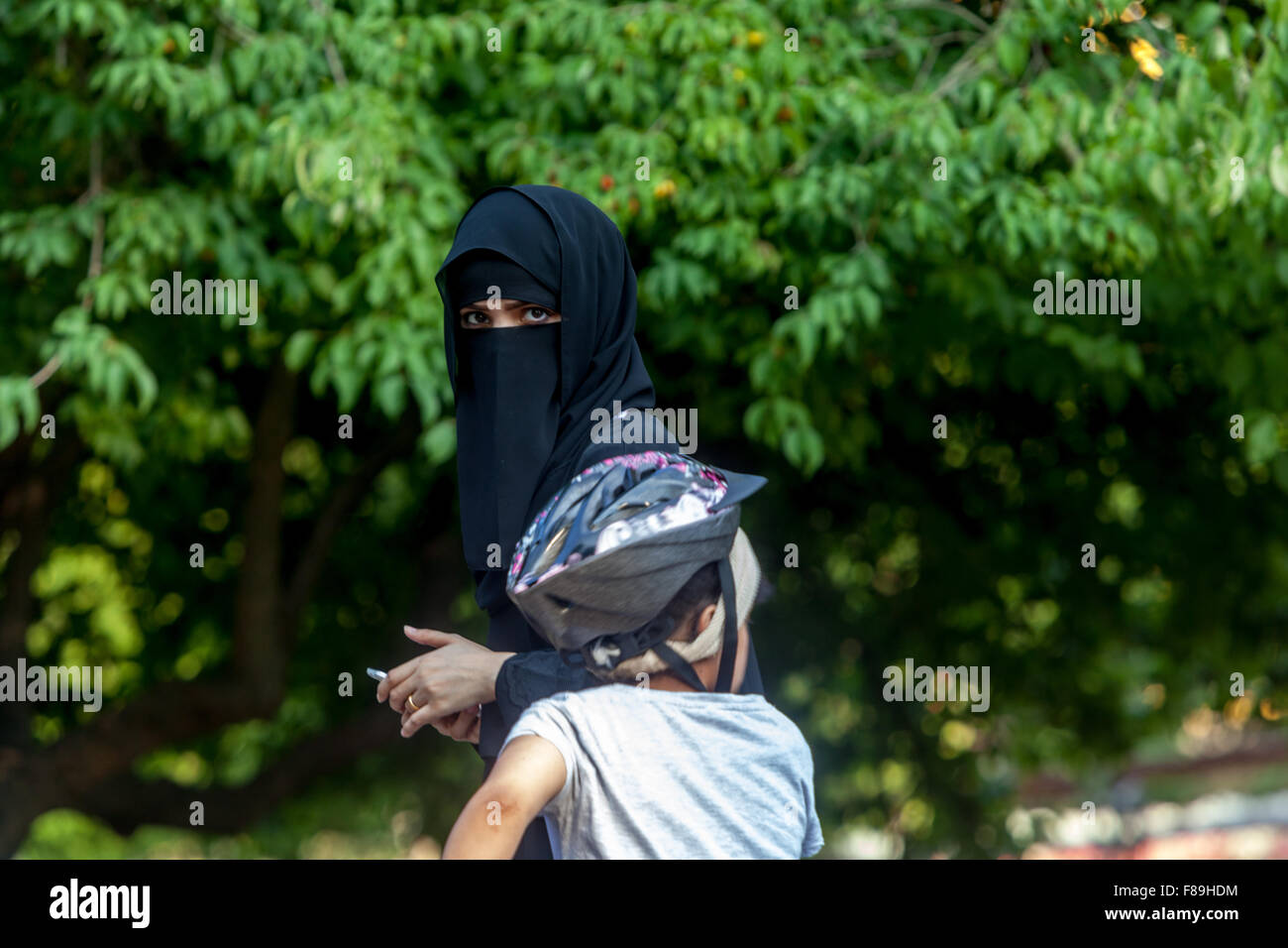 Kurgäste - arabische Gemeinschaft, Nord böhmischen Kurort. Teplice, Tschechische Republik Stockfoto