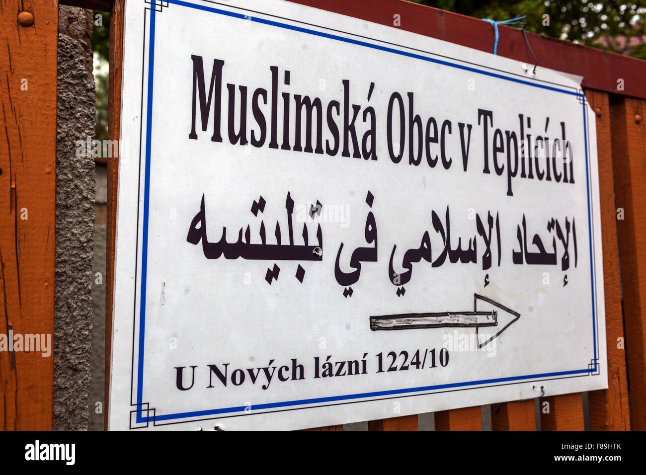 Moschee, Nord böhmischen Kurort. Teplice, Tschechische Republik Stockfoto