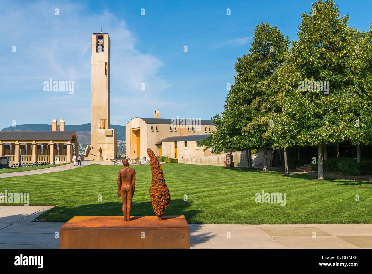 Glockenturm, Mission Hill Family Estate Winery, West Kelowna, Okanagan Valley, British Columbia, Kanada Stockfoto