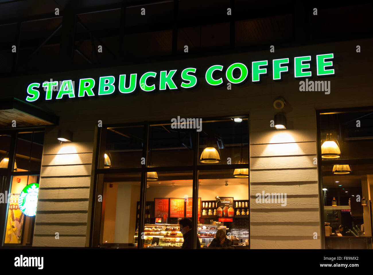 Starbucks Coffee-Shop, UK. Stockfoto