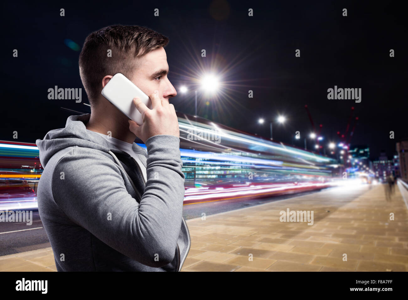 Läufer in der Stadt Stockfoto