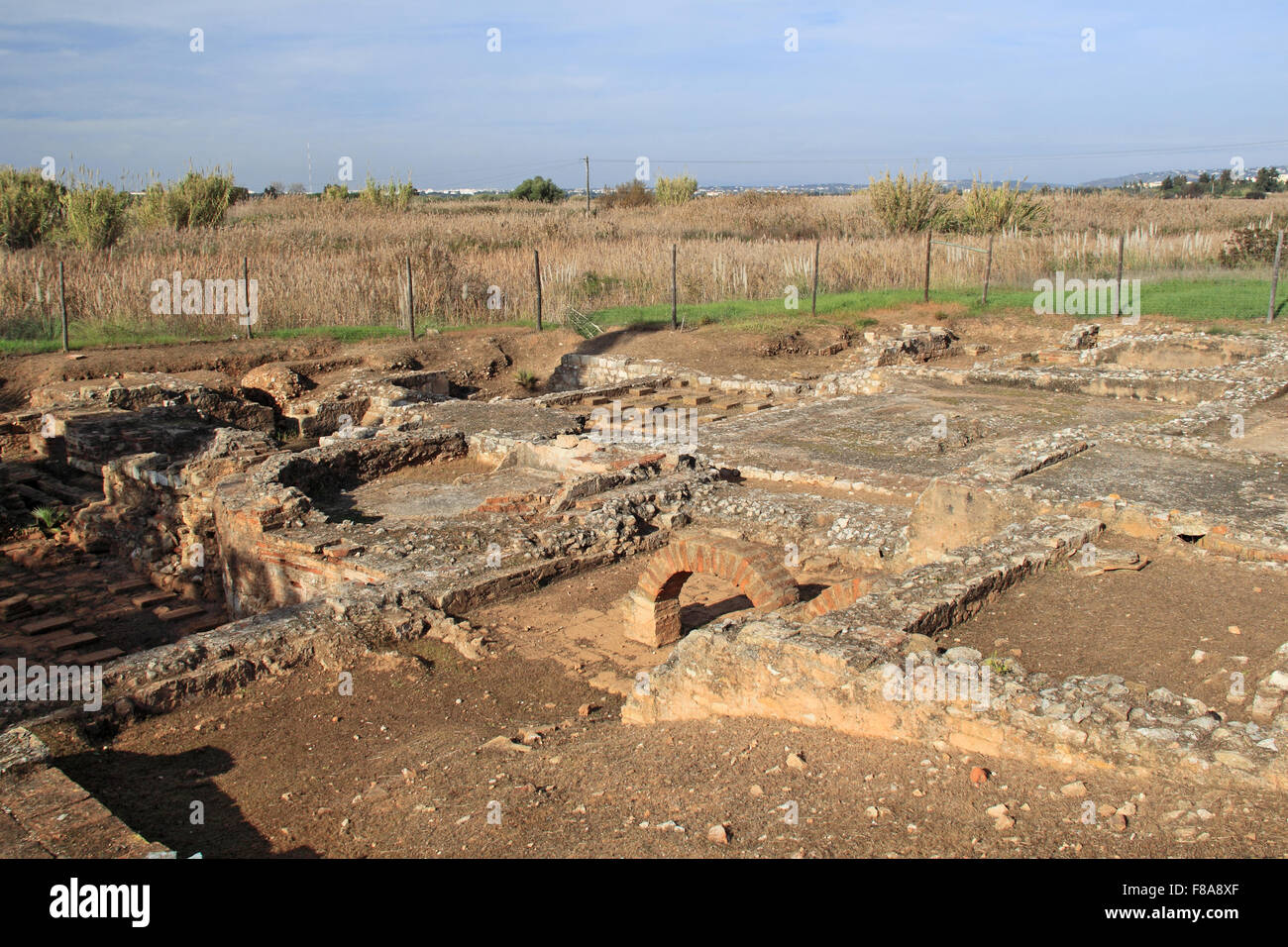 Spa-Bäder, Cerro da Vila römischen archäologischen Stätte und Museum, Vilamoura, Quarteira, Algarve, Portugal, Europa Stockfoto