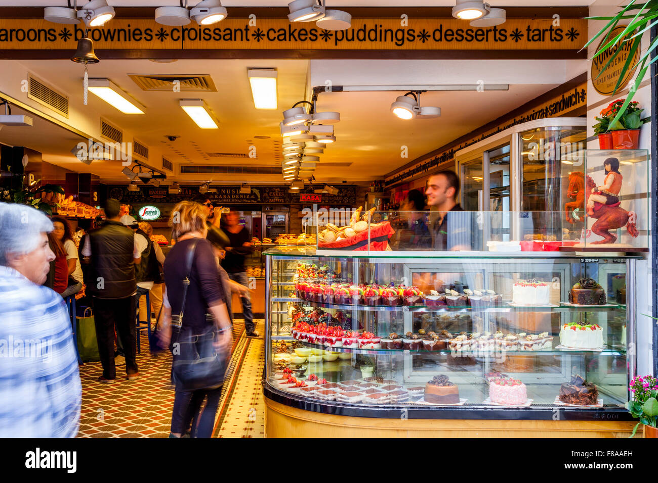 Türkische Bäckerei, Provinz Mugla, Türkei, Bodrum, Bodrum-Altstadt Stockfoto