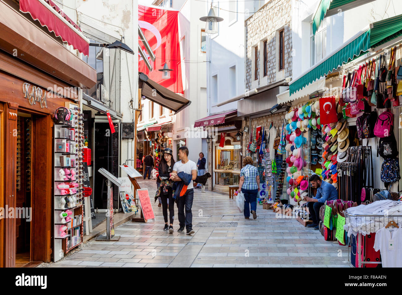 Altstadt von Bodrum, Bodrum, Provinz Mugla, Türkei Stockfoto
