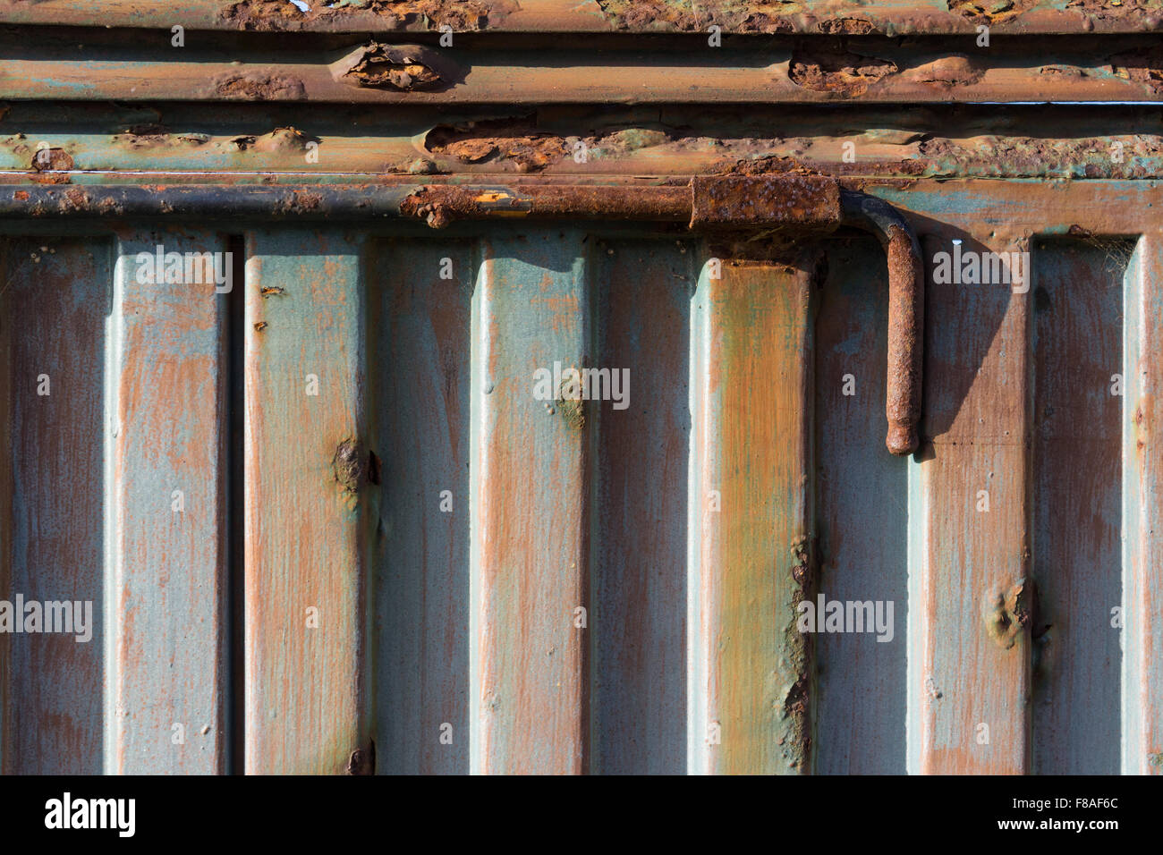 alte rostige Metall-Riegel / Riegel verrostet Stockfoto