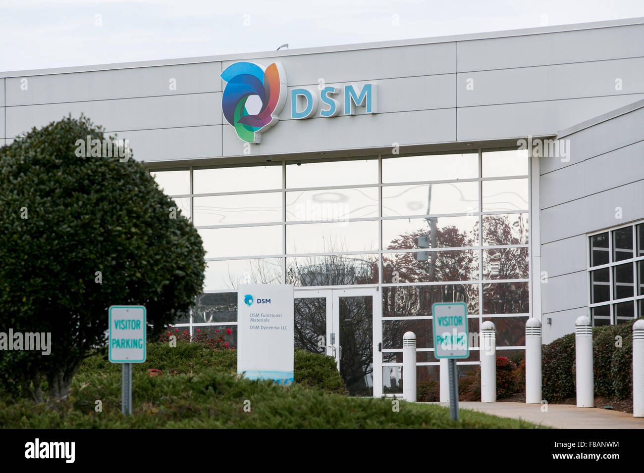 Ein Logo Zeichen außerhalb einer Einrichtung von Royal DSM in Stanley, Nord-Carolina am 28. November 2015 besetzt. Stockfoto