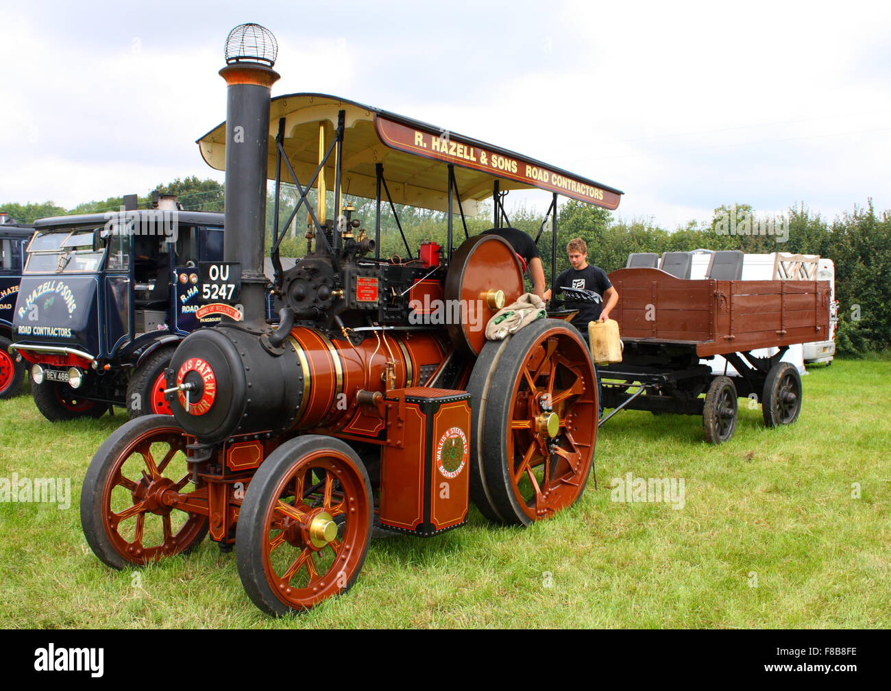 Zugmaschine auf der jährlichen Woodcote Steam Rally 2011 Stockfoto