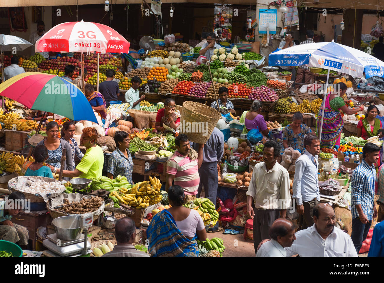Stadtmarkt Panjim Goa Indien Stockfoto